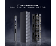 SILVER MONKEY Zestaw precyzyjnego elektrycznego wkrętaka – 57 elementów SMA305 - 1361011 - zdjęcie 6